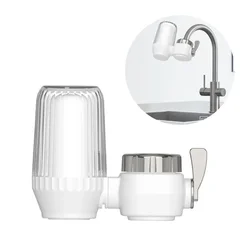 Compact Kitchen Faucet Water Purifier with Removable Washable Filter (As shown)