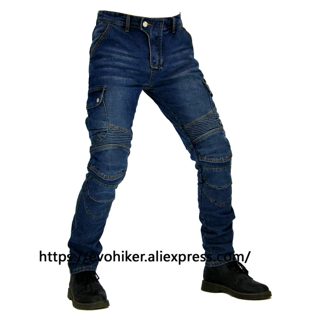 Pantalone Jeans Da Moto Motto Gallante Nero Con Rinforzi In Kevlar - Foto 8