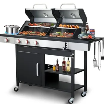 Propane Charcoal Grill Combo 1