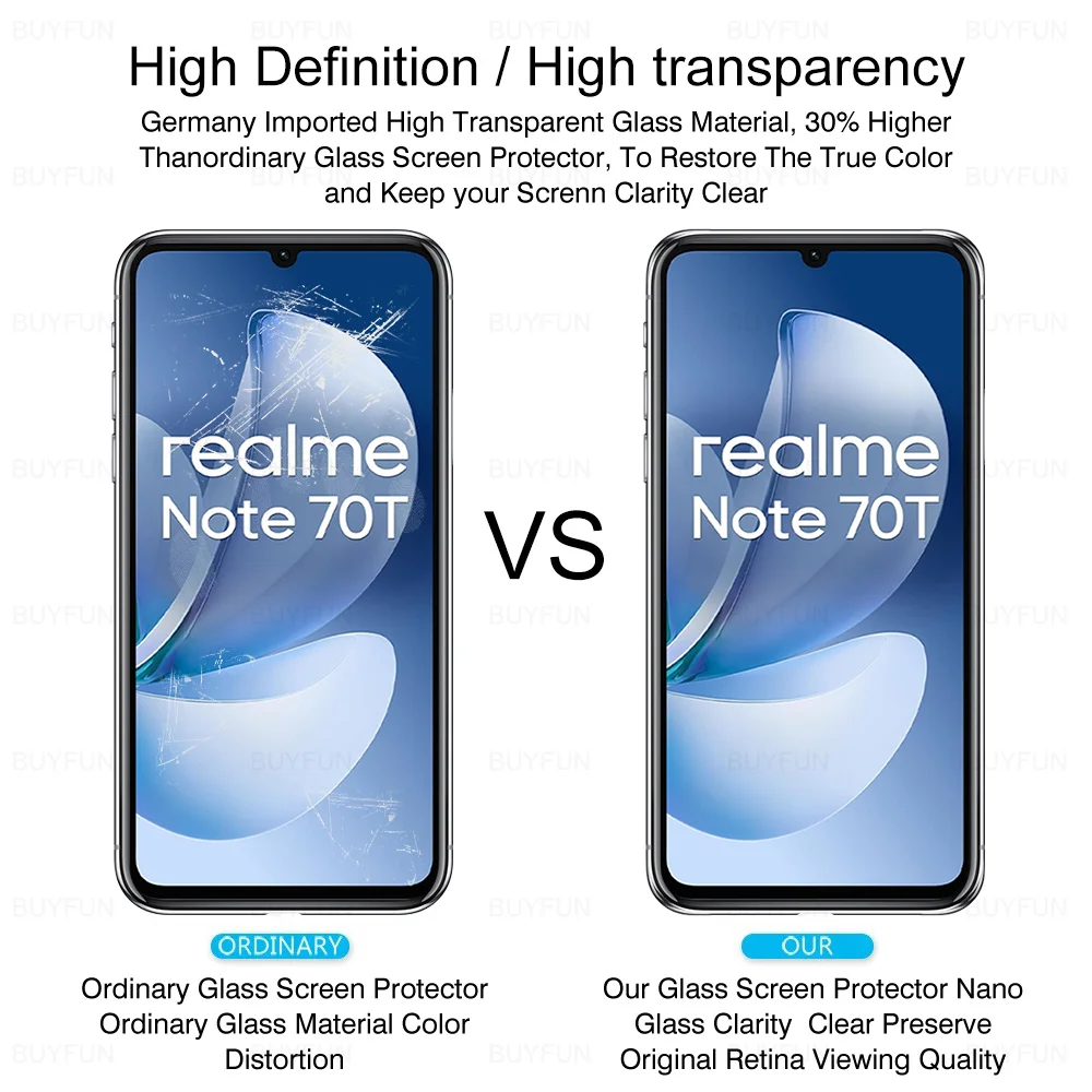 2-Pack Clear Tempered Glass Screen Protector