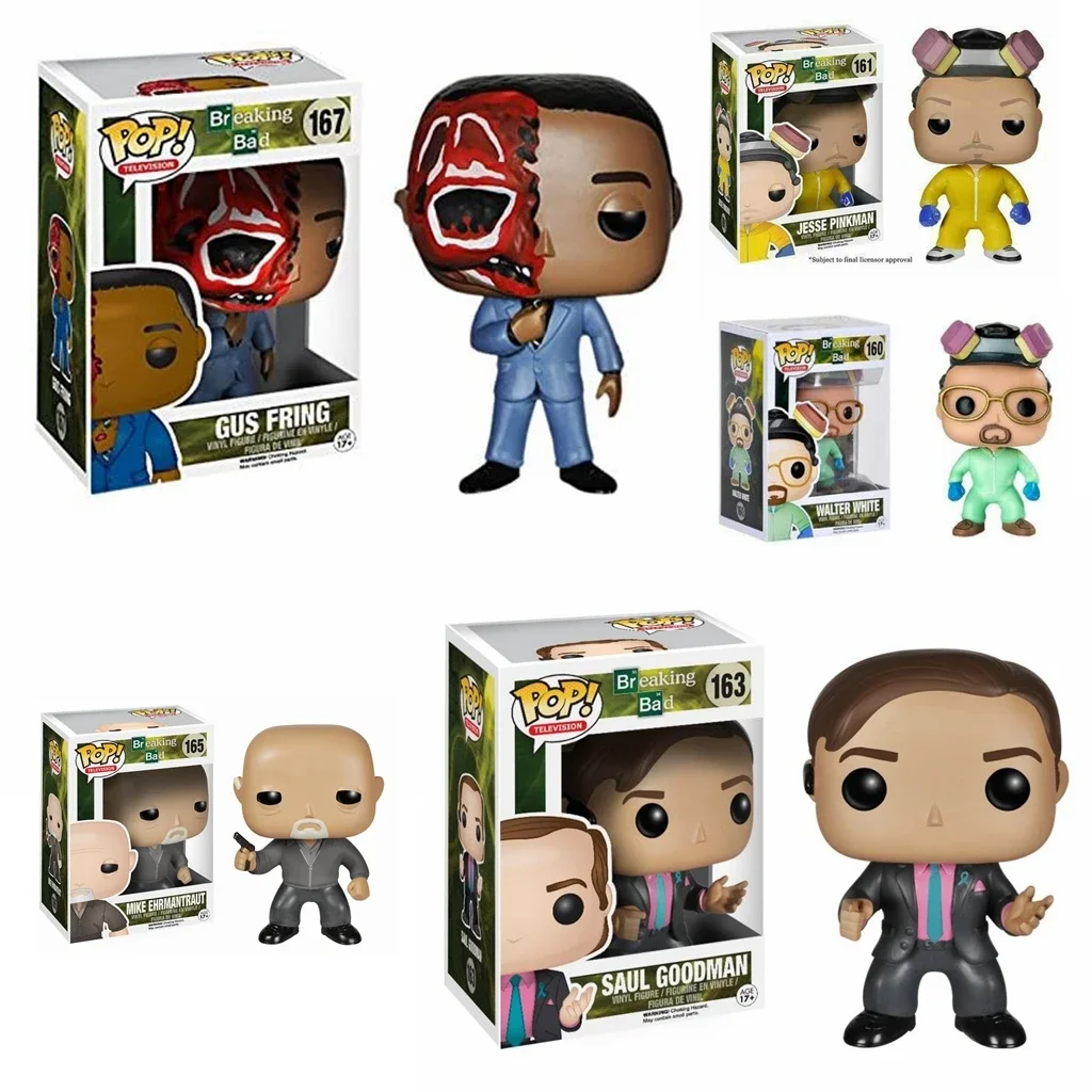 thumbnail image 4 of FUNKO POP Televisión Breaking Bad HEISENBERG 162 SAUL GOODMAN 163 Walter 160 MIKE 165 Jesse Pinkman 161 Figuras de vinilo Modelo Juguetes, 4 of 5