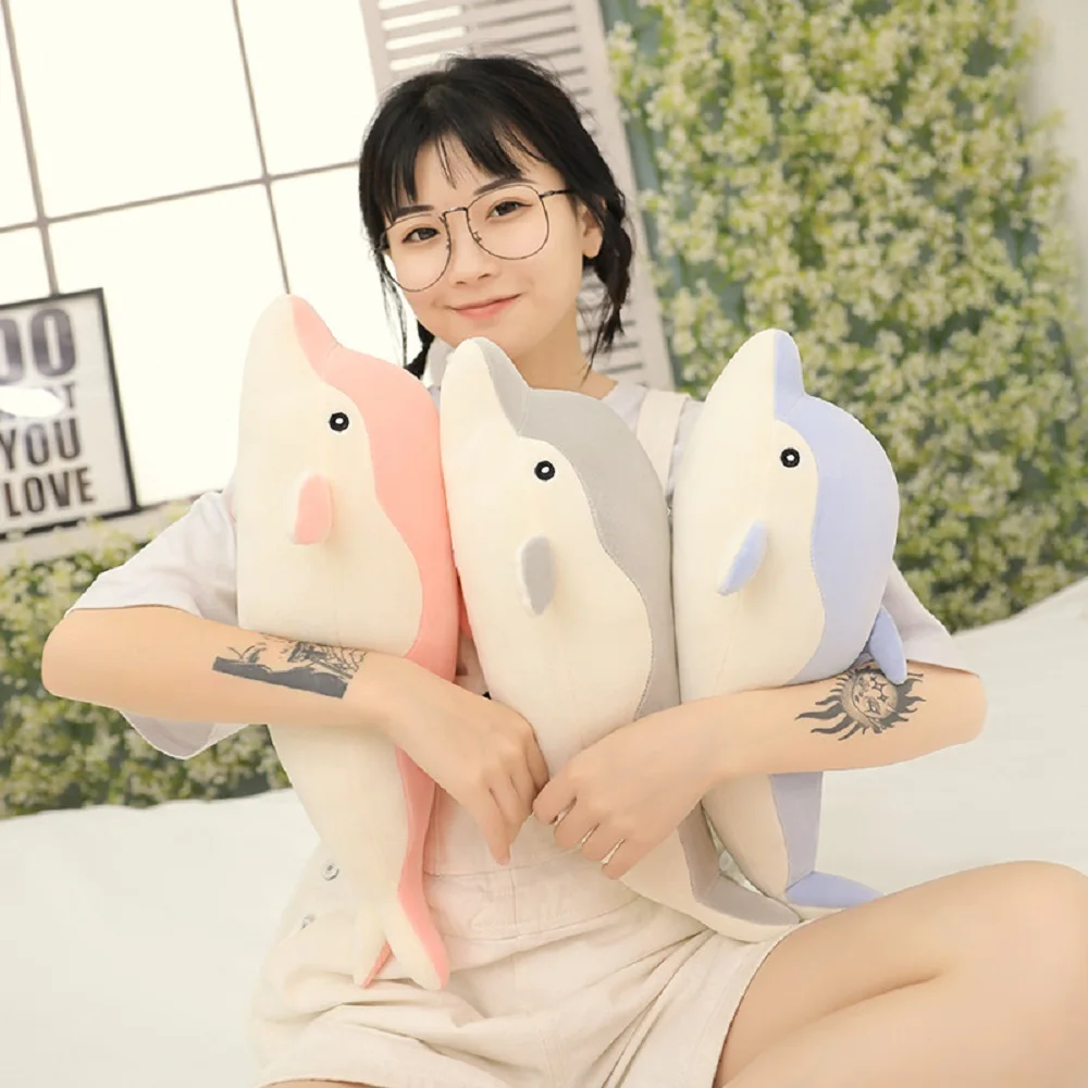 35cm Stuffed Dolphin Plush Toy Soft Cute Animal Dolls Sofa Decoration Baby Pillow Cushion for Kids Children Gifts 3