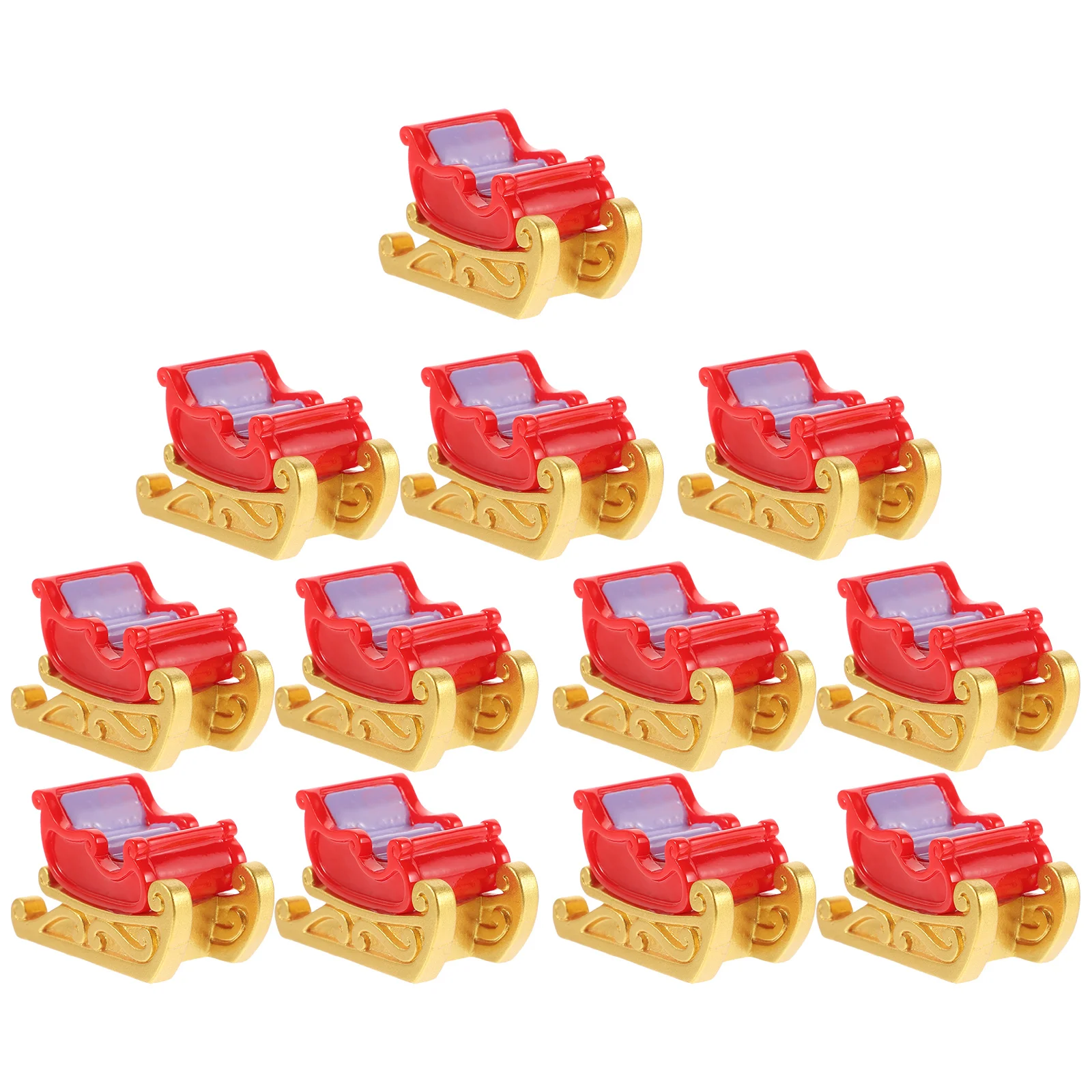 

Mini Miniature Sledge Carriage Sleigh Ornament Resin Crafting DIY Table Centerpiece Xmas Gift Pendant Christmas Decoration