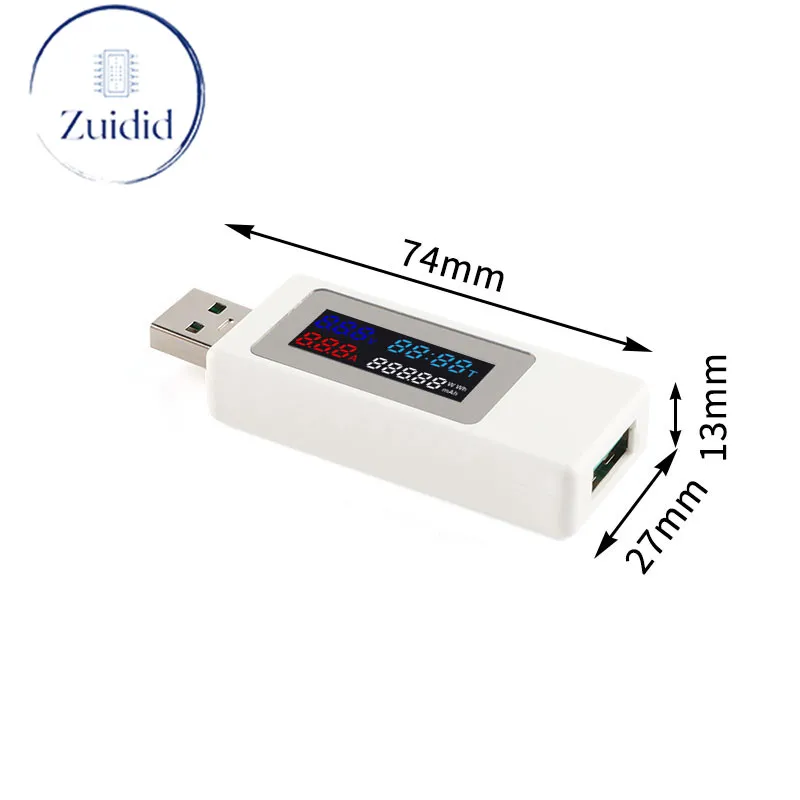 

KWS-V30 USB Power Meter Tester Power Detector Current Charger Capacity Tester Meter Current Voltage Battery 120W Flash Charge