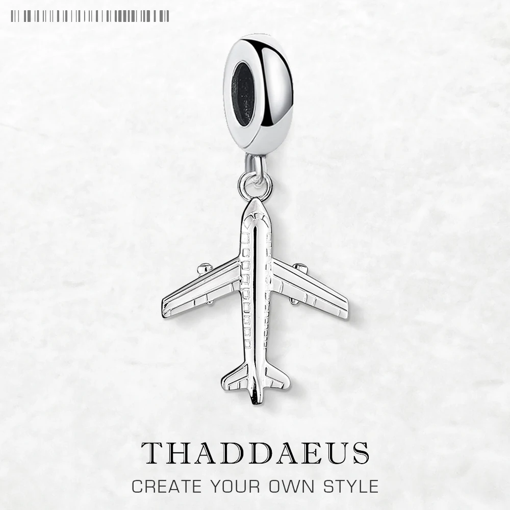 Aircraft Pendant Dangle Charm New Arrival 925 Sterling Silver