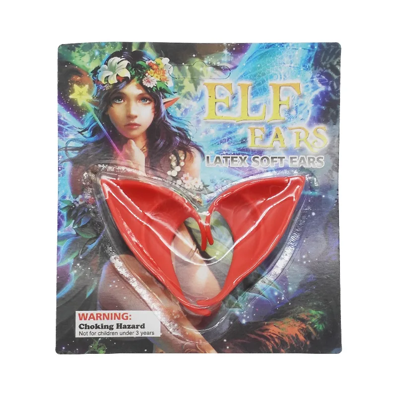 Anime Cosplay Props 1 Pair Elf Ears Pointed Soft For Halloween Christmas Party Mask Photo Toys