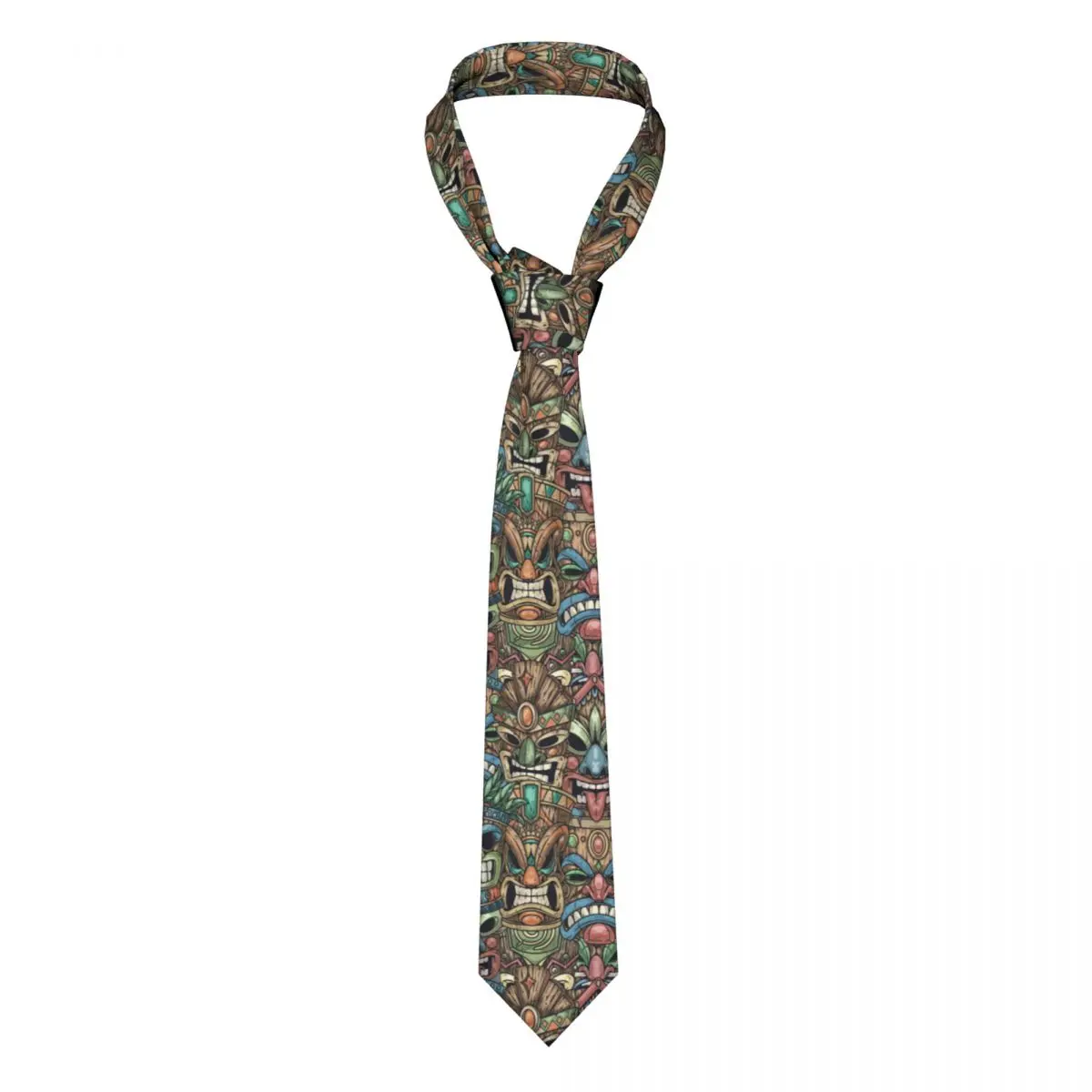 

Mayan Masks Colorful Tie For Men Women Necktie Tie Clothing Accessories