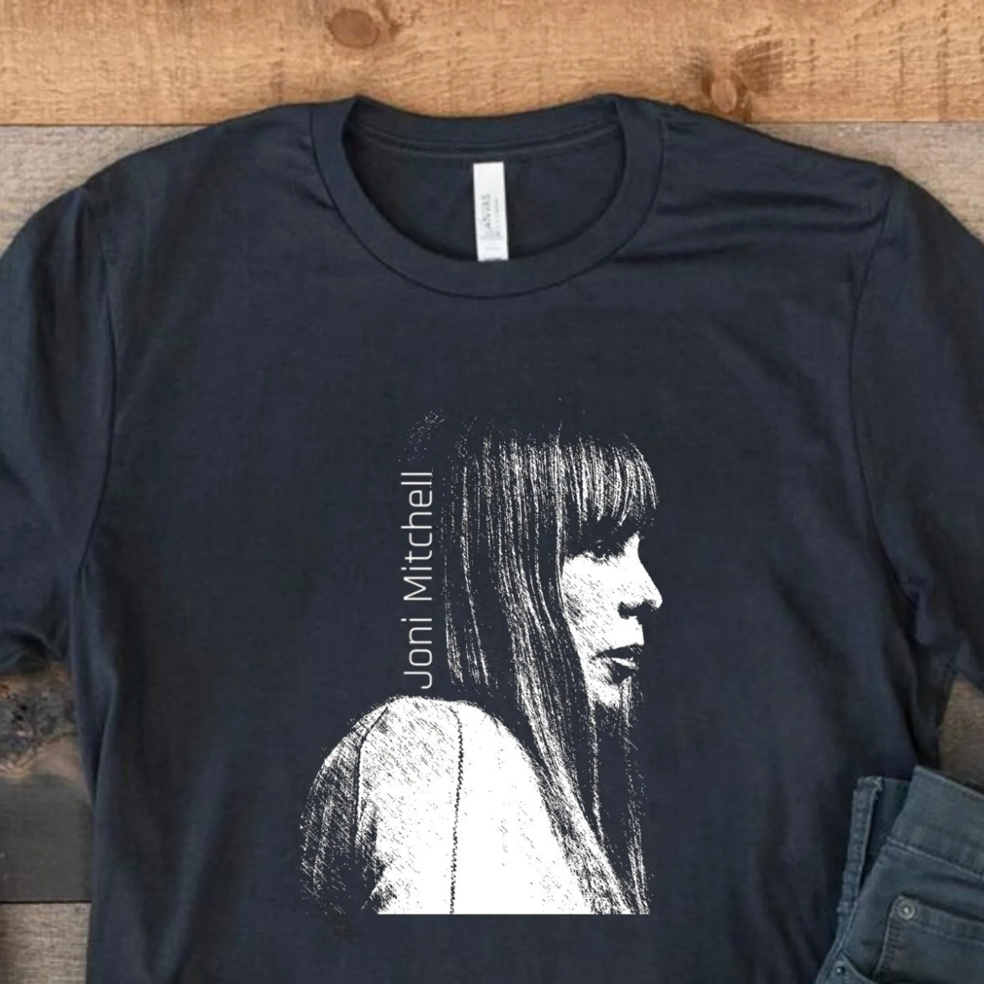 Joni Mitchell Iconic T Shirt Tribute To A Music Legend