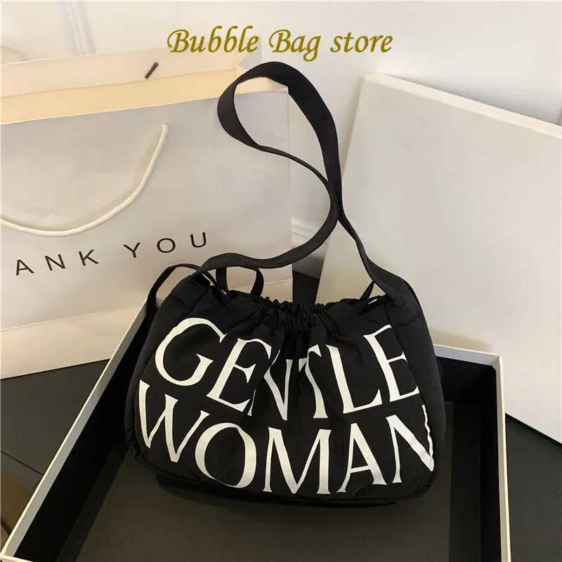 

2024 New Casual Handbag with Cotton for Girls Small Fresh Shoulder Bag Colorful Dumpling Bag Fashion Women Bag