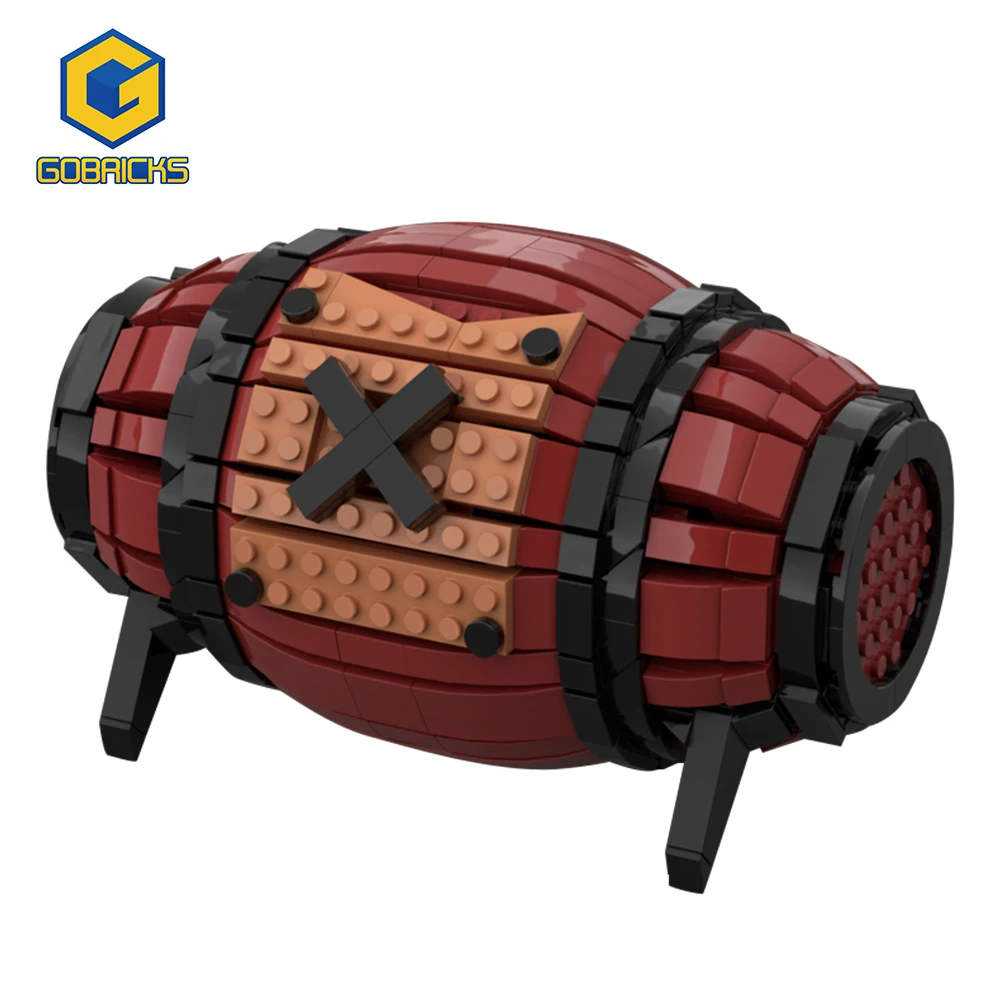 

Gobricks MOC-70542 Gunpowder Barrel Creative Buliding Blocks Children Education Assembly DIY Bricks Model For Kids Birthday Gift