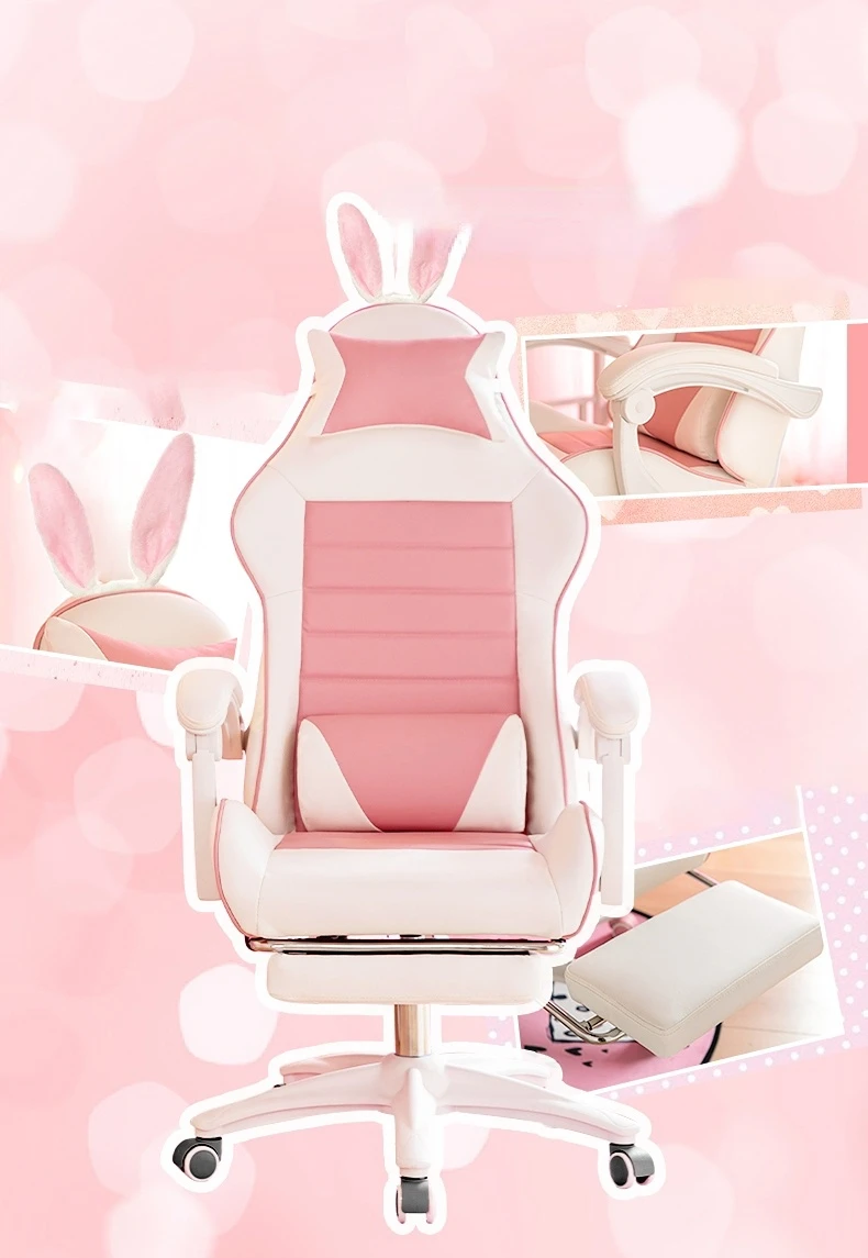Description Picture 5 of itemE-sport Office Computer Gaming Chair Reclining Armchair with Footrest Internet Cafe Gamer Chair Study Furniture