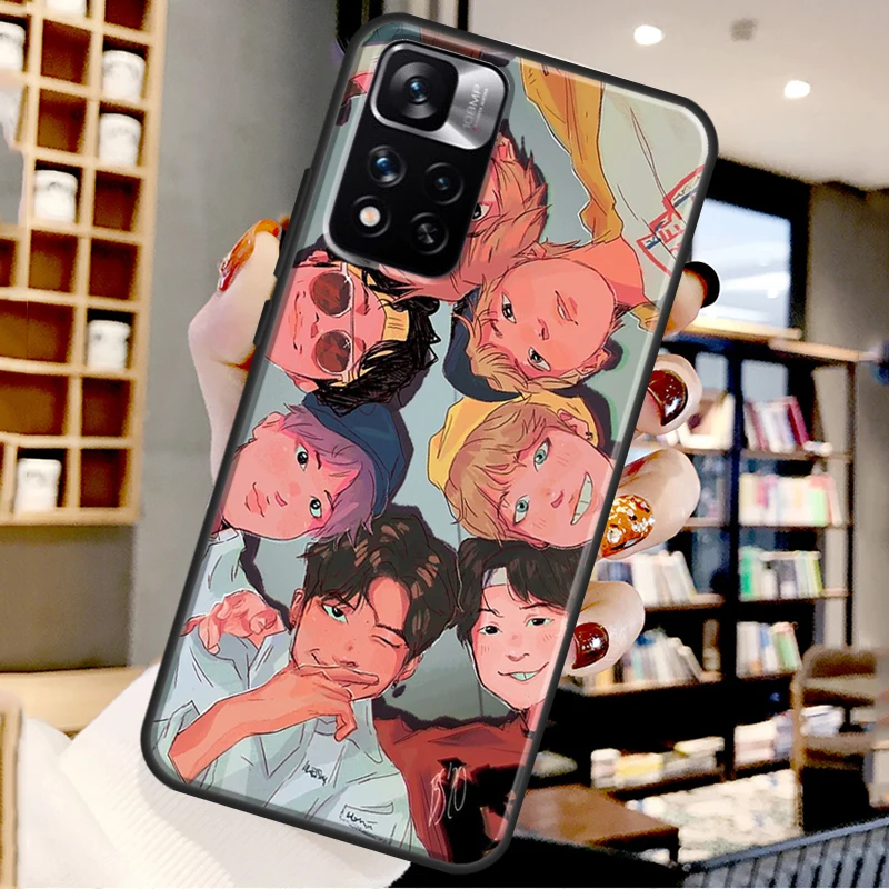 apple iphone 11 Pro Max case אהבה עצמך בני Kpop מקרה Redmi 9 10 9A 9C 9T כיסוי עבור Xiaomi Redmi הערה 11 פרו 7 8 9 10 פרו הערה 10S 9S cool iphone 11 Pro Max cases