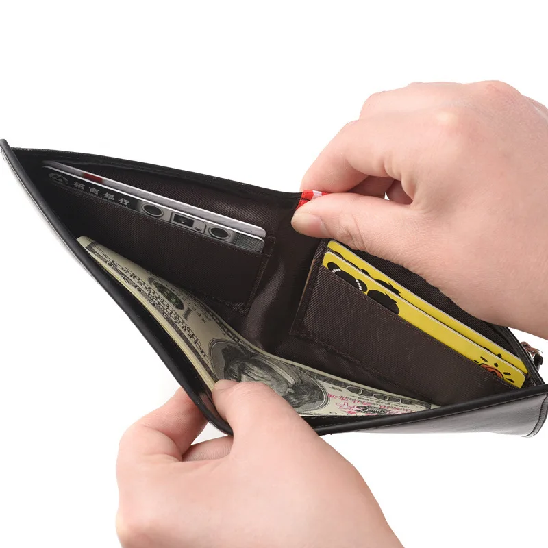 Men Wallet Male Purse For Bank Credit Business Card Holder Cardholder Caibu Small Slim Short Wolet Hammock Gold Money Bag Gift 4
