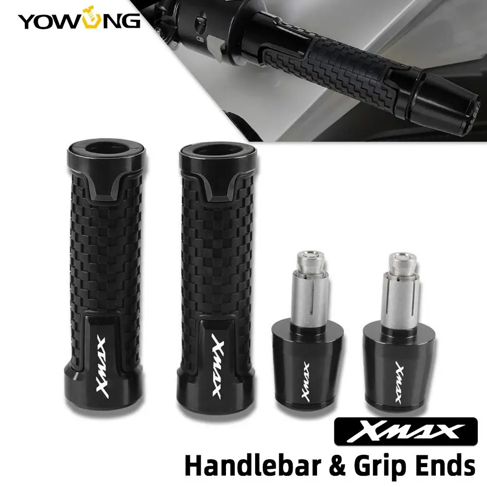 For Yamaha Xmax X-Max X Max 120 200 250 300 400 All Year Motorcycle Accessories 7/8"22Mm Handle Grips Handlebar Grip Ends Plug