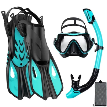 Adult Snorkel Set with Panoramic Mask 1
