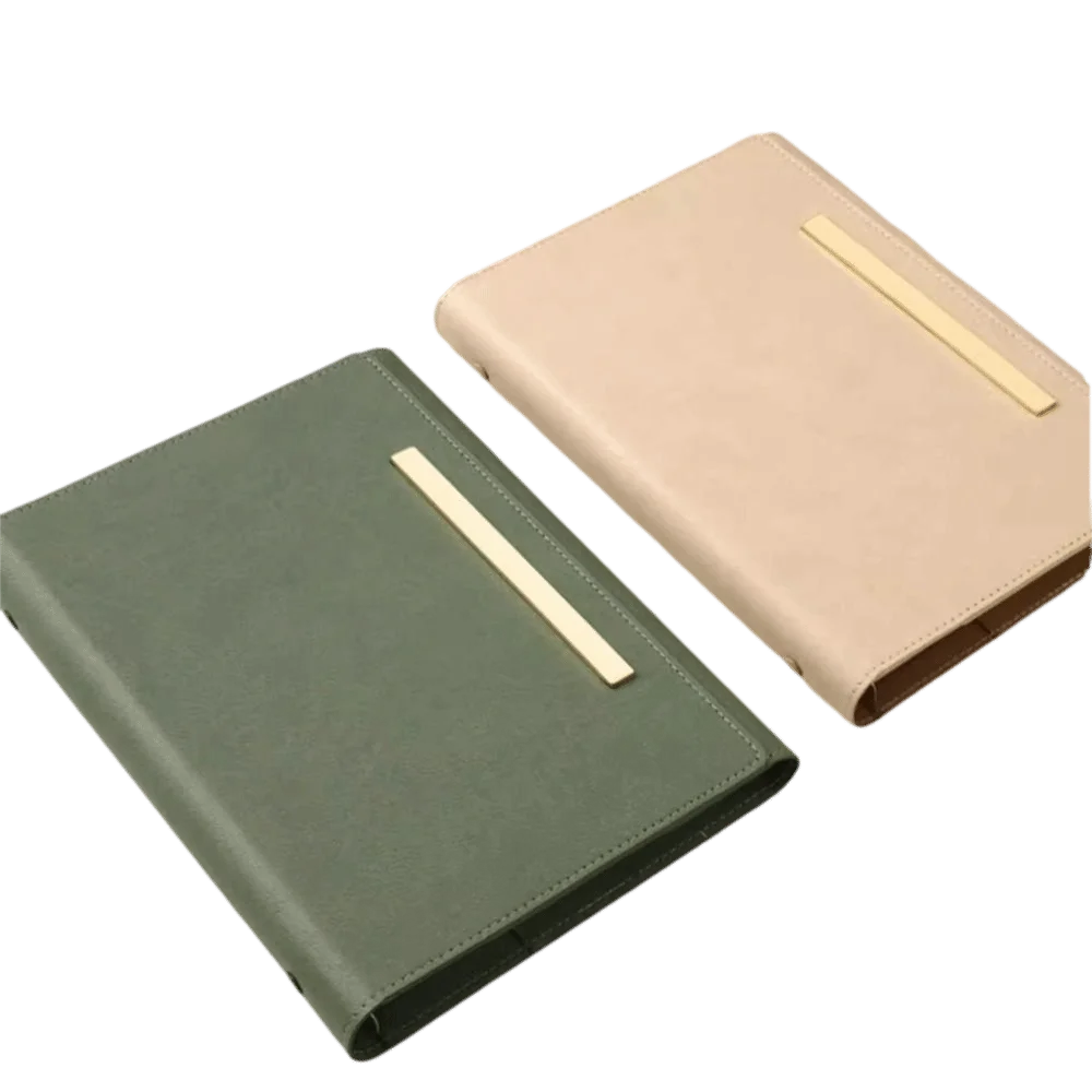 Luxury PU Leather Refillable Three-Fold Travel Journal and Planner