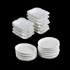 10Pcs/set Durable Mini Food White Dishes Tableware Miniature Doll House Accessories Dollhouse Trays Plates Doll Kitchen Toys 2