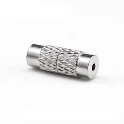 10Pcs/Set DIY jewelry accessories, copper alloy screw buckle, pure silver pearl necklace buckle, bracelet connection, mesh