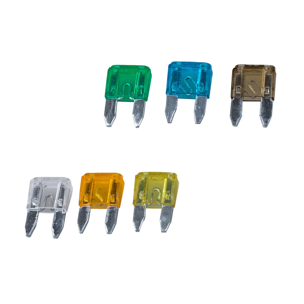 Car Fuses Kit Circuit Adapters and Fuse Set 35Pcs Universal MIXED Mini Blade Fuse AUTO Car Motorcycle 5 7.5 10 15 20 25 30 AMP Blade Fuse Assortment Set Car Accessories