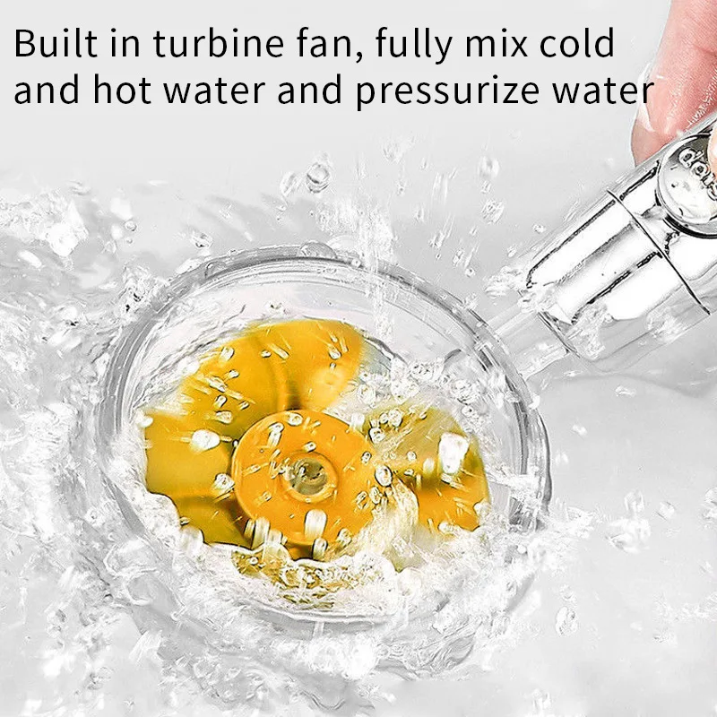 Shower Head Faucet High Pressure Pressurized Shower Head with Filter Rainfall Nozzle Set