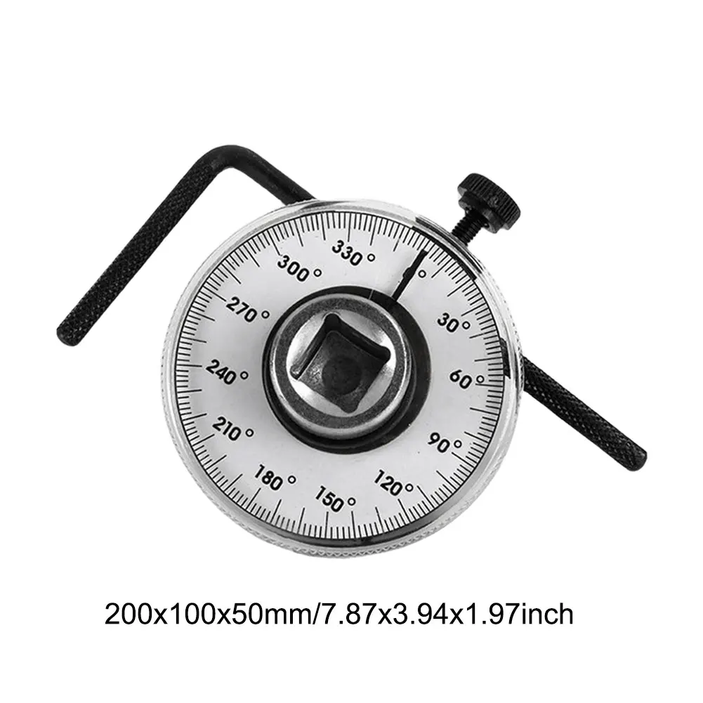 토크 렌치 차고용 공구 각도로 캘리브레이션된 긴 핸들 토크 렌치 각도 토크 게이지 조정 가능한 각도 측정 도구
