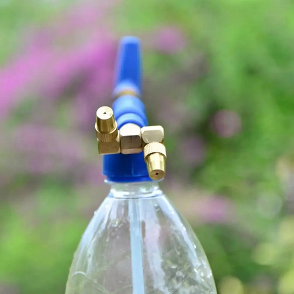Brass Single/double Head Push Pull Pressure Nozzle with Adjustable Misting Nozzle Connection