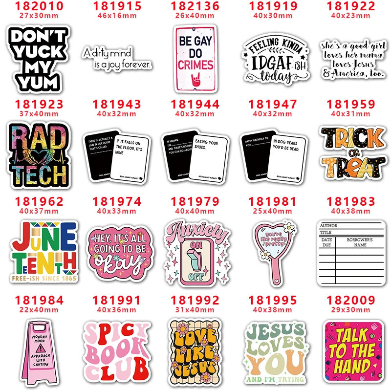 Saying Funny Acrylic Flatback Planar Resins DIY Gift Crafts Jewelry Accessories hari bows PR182010 30pcs/Lot