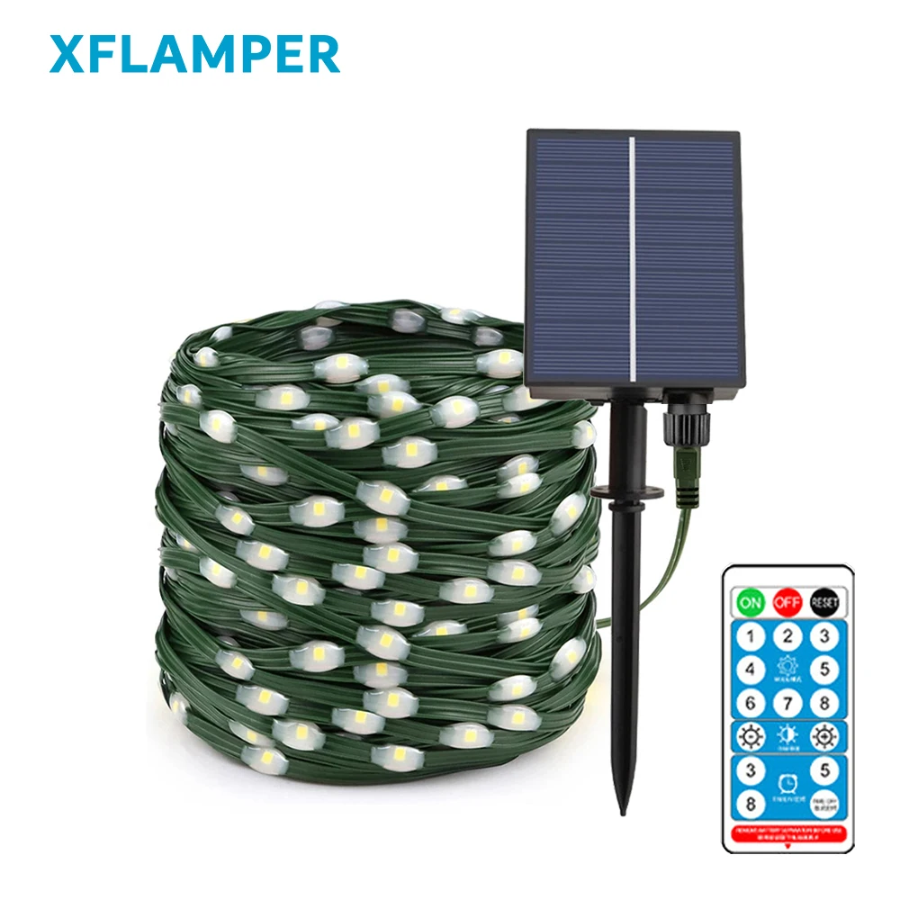 Светодиодная уличная гирлянда на солнечной батарее