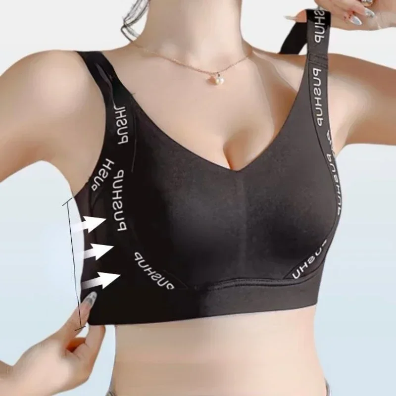 MOYISU JPN UK Full Cup Big Bra with Small Bra Women's Summer Thin Collection Breast Anti-sag Plus Size Seamless Sports Bra M-3XL 3