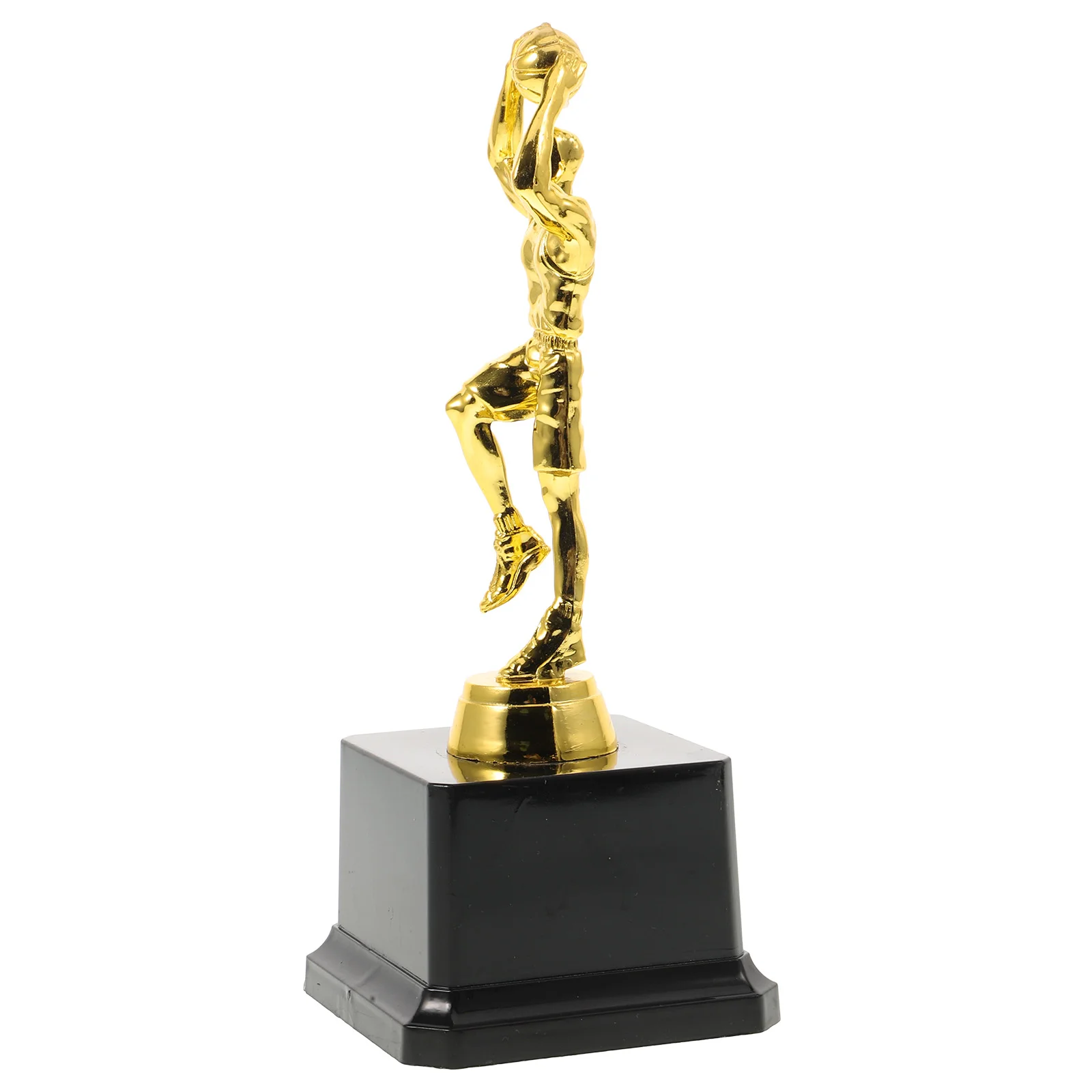 

Basketball Trophies Plastic Basketball Figure Trophy Prime for Tournaments Competitions (Golden)