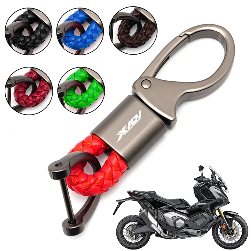 

For HONDA X ADV X-ADV 2017 2018 2019 Motorcycle Accessories Custom High Quality Alloy Keychain Fashion Braided Rope Moto Keyring