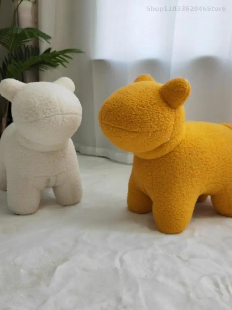 Internet Popular Animal Stool Creative Pony Chair Household Cute Children's Cartoon Sitting Stool Home Living Room Shoe