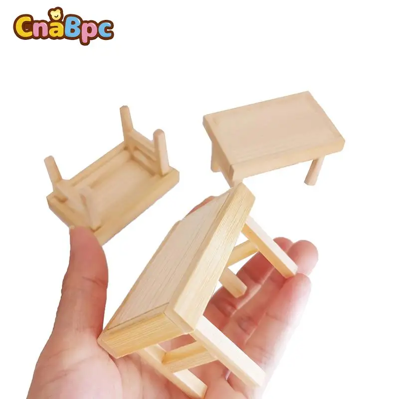 

Модель кукольного домика 1/12 года, миниатюрная модель длинного кукольного домика, имитация деревянного чайного столика, модель мебели, аксессуары, детская игрушка для ролевых игр