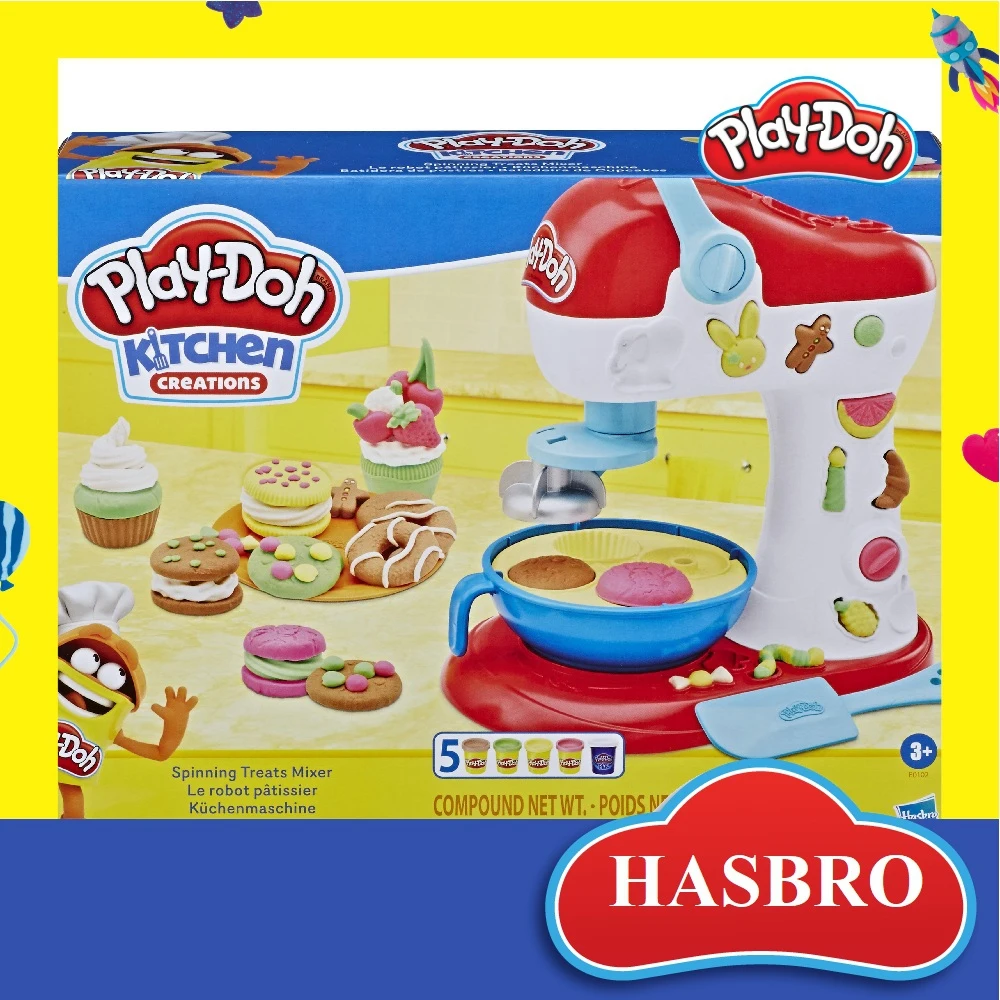 Set Game for modeling Play-Doh Candy mixer E0102EU6 Slime Antistress Plasticine Training Hobbies Kids Games Toys Toy children Goods creative work