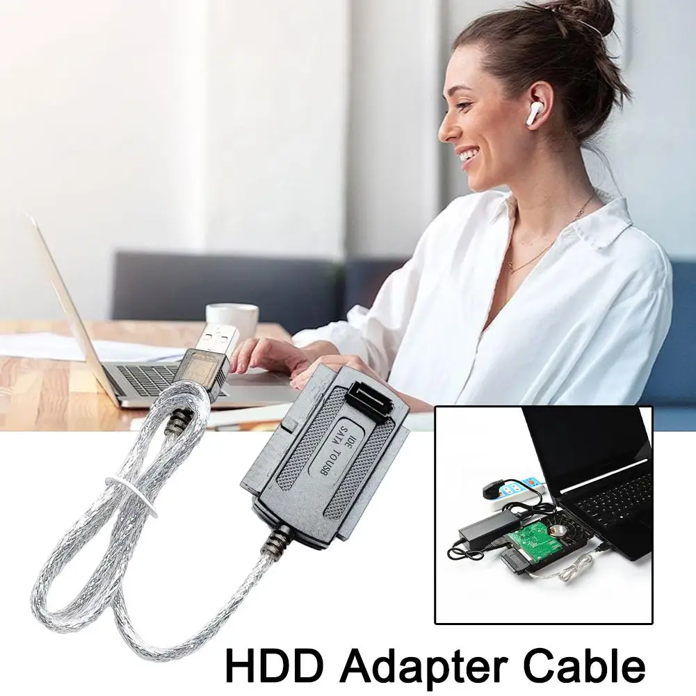 USB Interface To Connect To 2.5 And 3.5 Inch IDE And SATA Interface Hard Drives USB 2.0 To IDE SATA Adapter Cable For PC Laptop — view 6