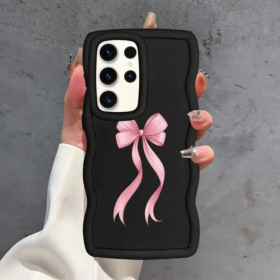 Fashion Pink Bow Soft Phone Cover Case