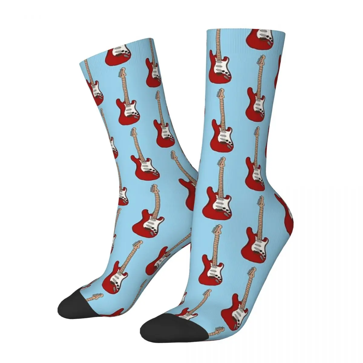 

All Seasons Crew Stockings Rock Guitar Socks Harajuku Fashion Hip Hop Long Socks Accessories for Men Women Christmas Gifts