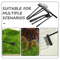 6Pcs Mini Sand Rake Set Zen Garden Tool Plastic Mini Rakes for Desk Meditation Sand Smooth Sandbox Accessories - Image 2