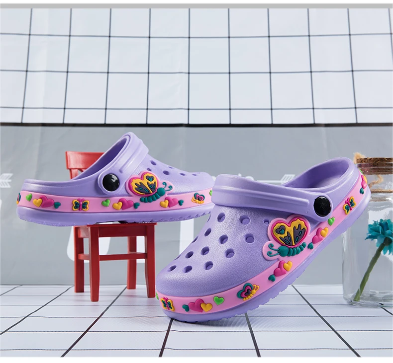 صنادل كرتونية للأطفال ، نعال صيفية ، أحذية حديقة غير رسمية ، أحذية شاطئ مجوفة للأطفال ، الأولاد والبنات ، موضة جديدة