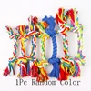1PC 15/18/20/25cm Cotton Rope Pet Dog Toy Dog Cotton Chew Knot Toy Durable Braided Bone Rope Puppy Molar Cleaning Teeth Toys Pet 6