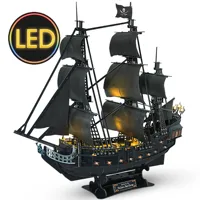 CubicFun 3D Metal Puzzles Queen Anne's Revenge 340 Pcs For teens Pirate Ship Gifts Model Kits Toys Brain Teaser Puzzles adults 1