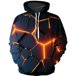 Manteau pour hommes, sweat à capuche noir, élément de flamme coloré, pull à motif 3D, nouvelle collection printemps et automne 2022 