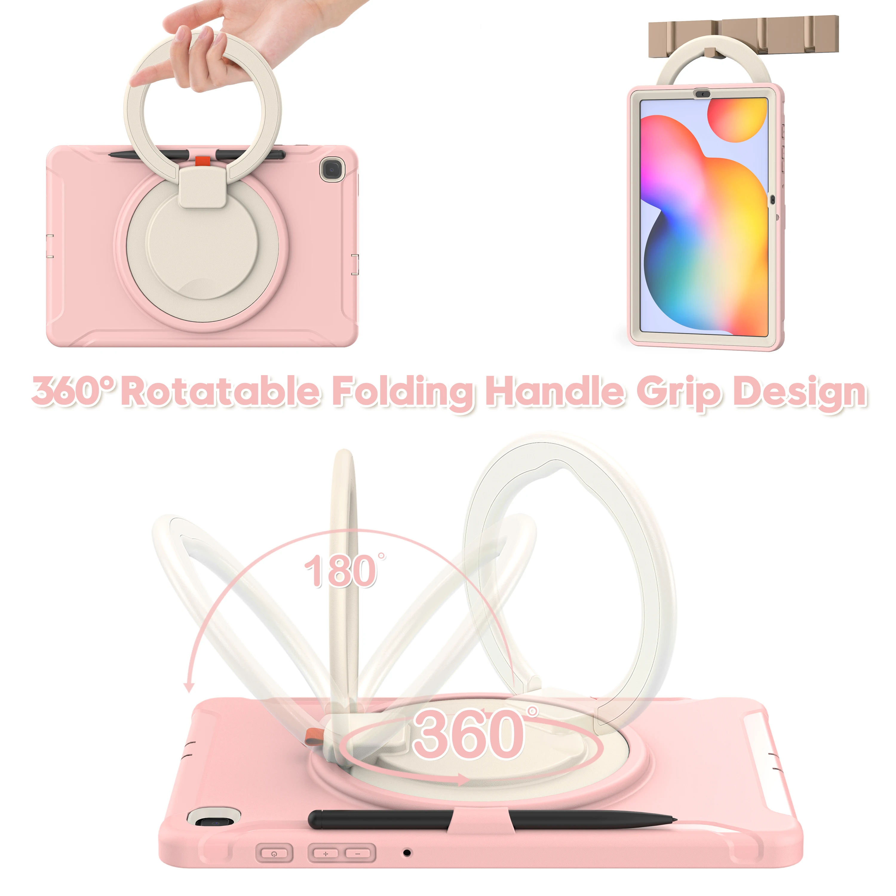 Premium Heavy Duty Shockproof Case for 10.4-inch Tablets - 3-in-1 TPU+PC Protective Cover