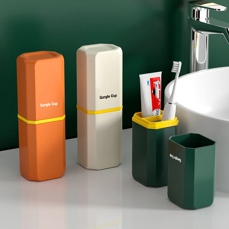Portable Travel Toothbrush And Toothpaste Storage Cup Holder_voghion.com