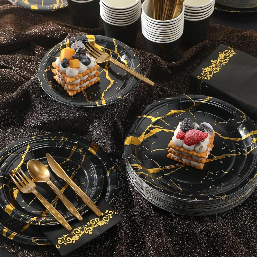 Black Gold Party Set 6