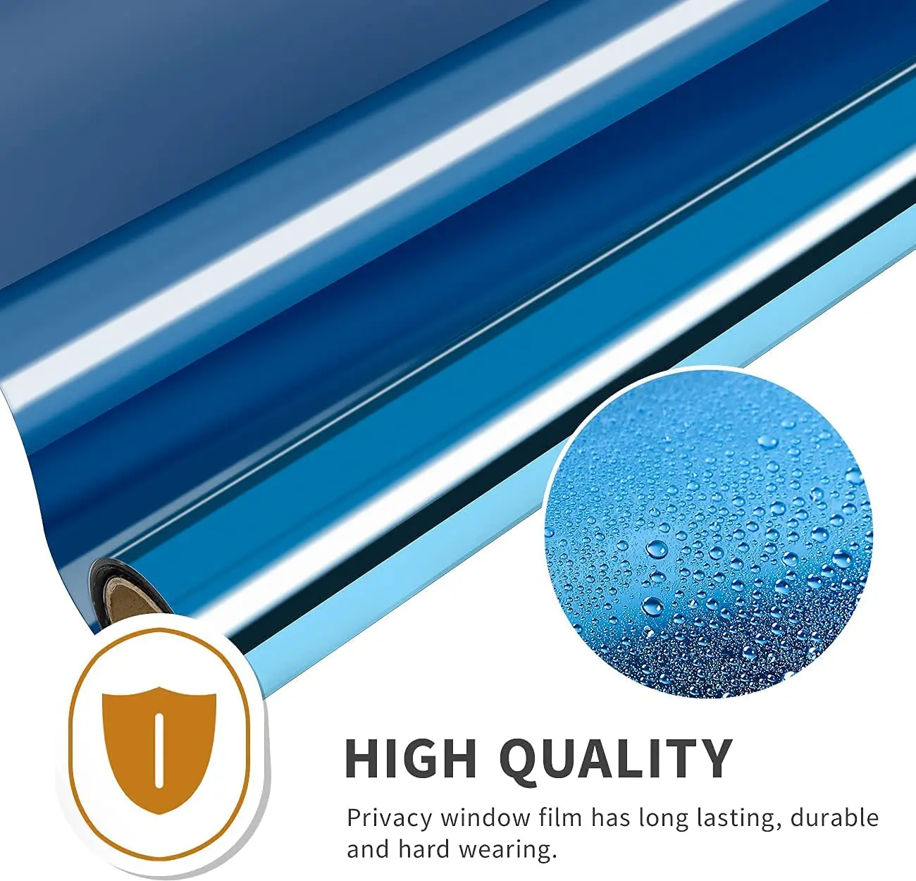 Blue Mirror Window Film OneWay Mirror Film Privacy Heat Insulation