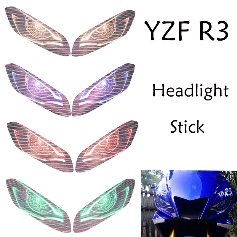 Adesivo Faro Moto Per Yamaha Yzf-R3 Yzfr3 20 Yzf R3 2019-2023 Decalcomanie Adesivo Protezione Luce Testa Pegatinas 3D Guard