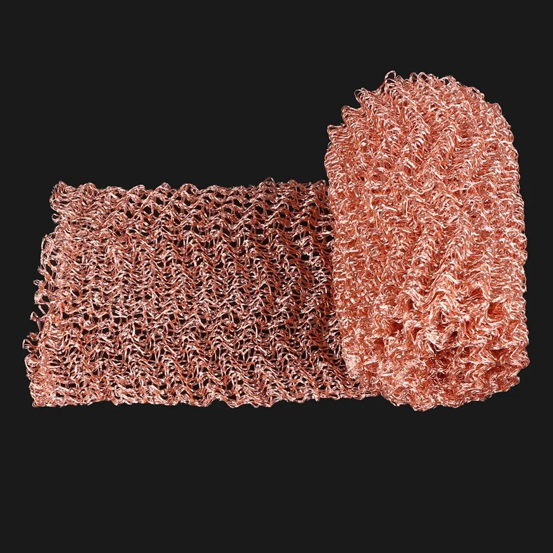 A01F-Beer Brewing 4 Wires Pure Copper Mesh Woven Filters Sanitary Food Grade For Distillation Moonshine Home Brew Beer 1.5M