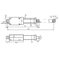 High quality 6V 12V 24V DC Micro new linear actuator DC motor 30/50/75mm 100mm 150mm stroke customized 188N force free shipping - Image 4