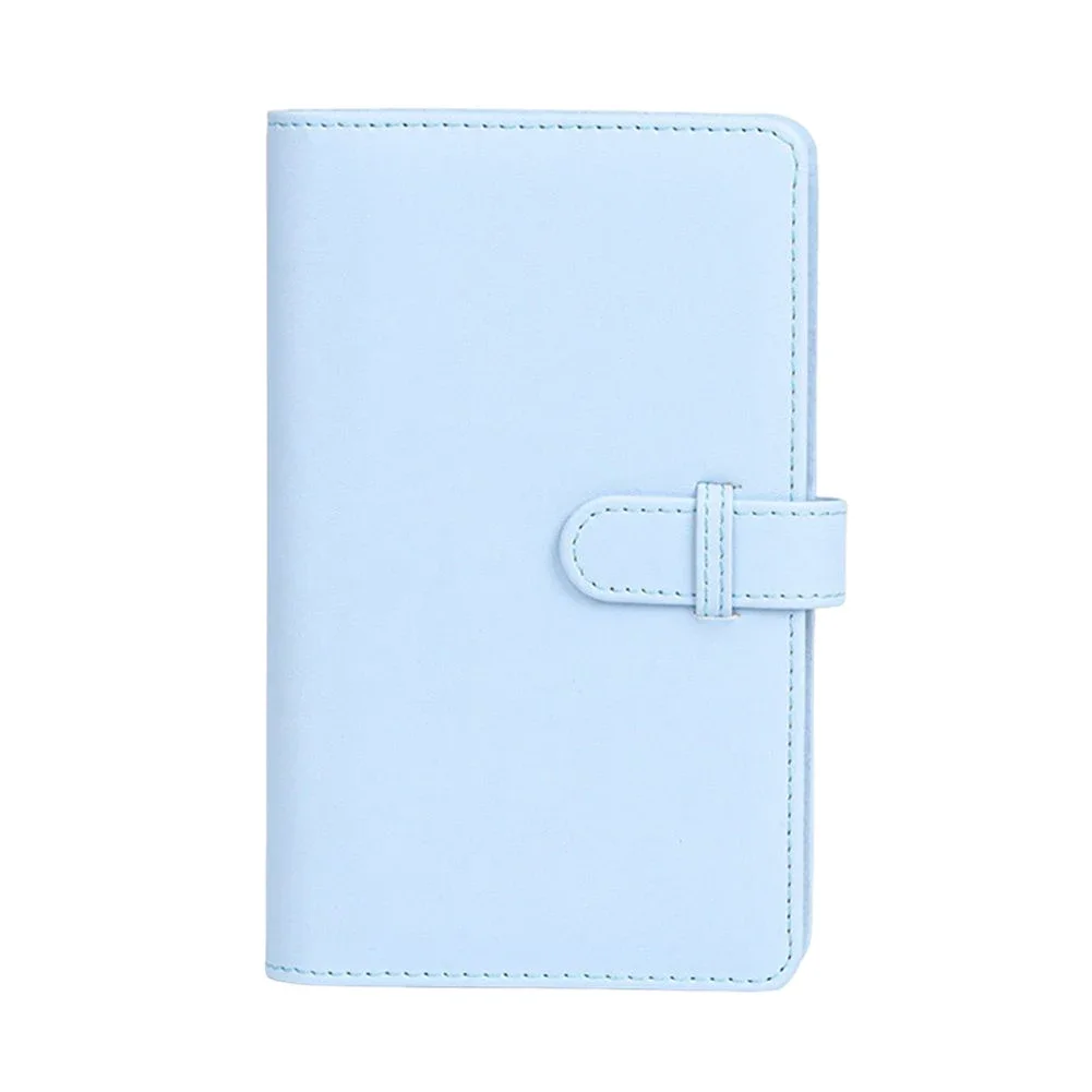 Portable 108-Sheet 3-Inch Photo Album for Collection - Green Pink Ticket Card Organizer